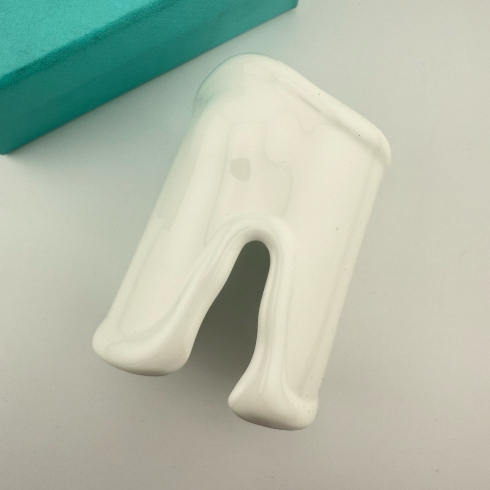 Tiffany & Co. Elsa Peretti Large Left Bone Cuff in White Finish